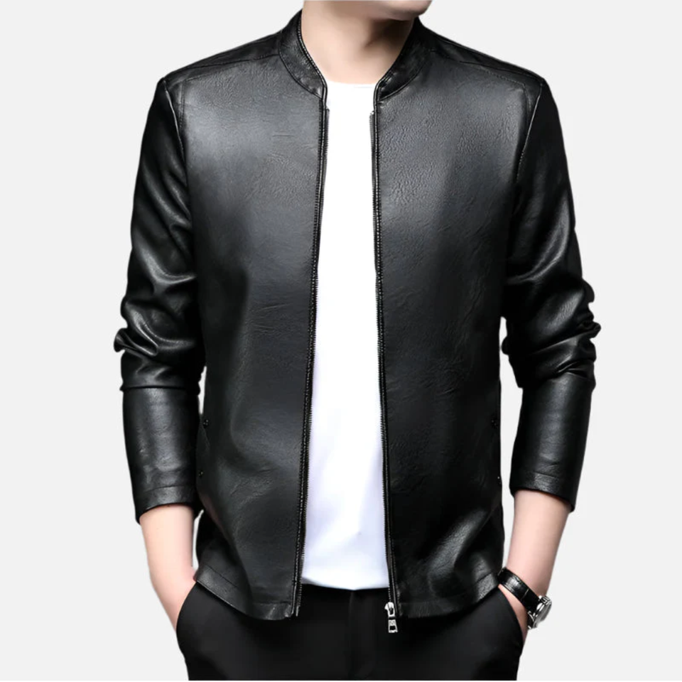 Jaqueta de Couro Masculina Alpha Man