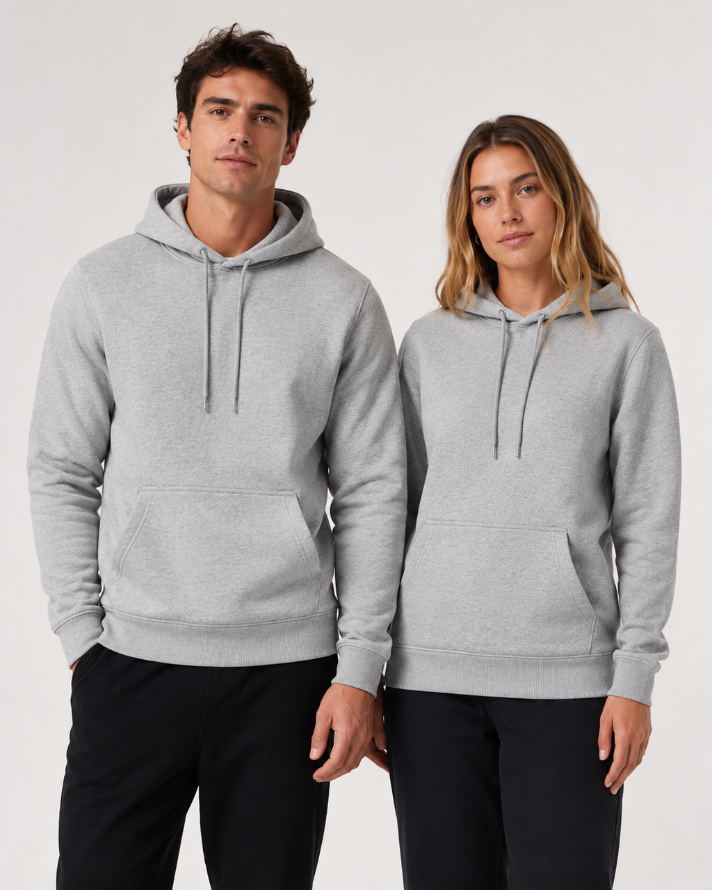 [COMPRE 1 LEVE 2] Kit 2 Moletom Com Capuz e Bolso Canguru Blusa Flanelado Sem Estampa Liso Unissex