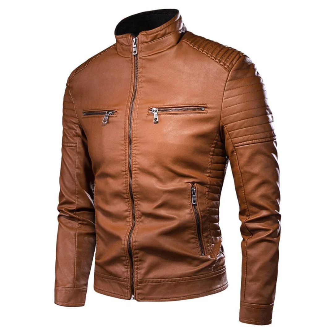 Jaqueta Masculina de Couro Italiano Use Cavalieri
