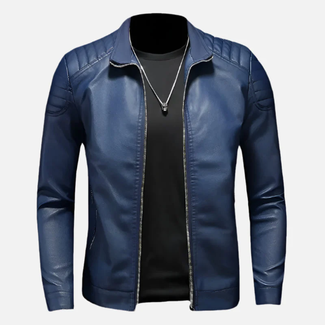 Jaqueta de Couro Masculina Velmark Use Cavalieri