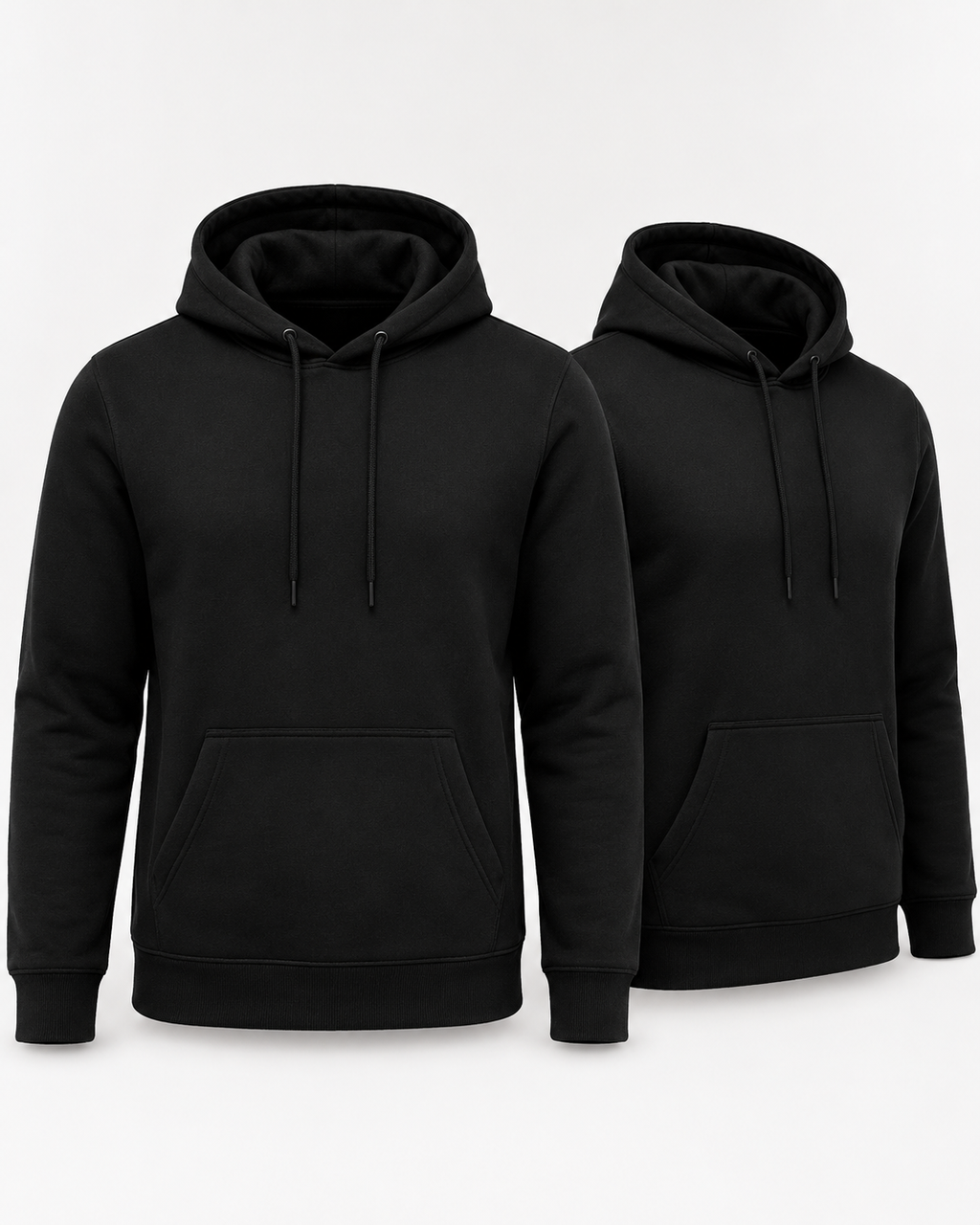 [COMPRE 1 LEVE 2] Kit 2 Moletom Com Capuz e Bolso Canguru Blusa Flanelado Sem Estampa Liso Unissex
