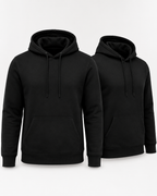 [COMPRE 1 LEVE 2] Kit 2 Moletom Com Capuz e Bolso Canguru Blusa Flanelado Sem Estampa Liso Unissex
