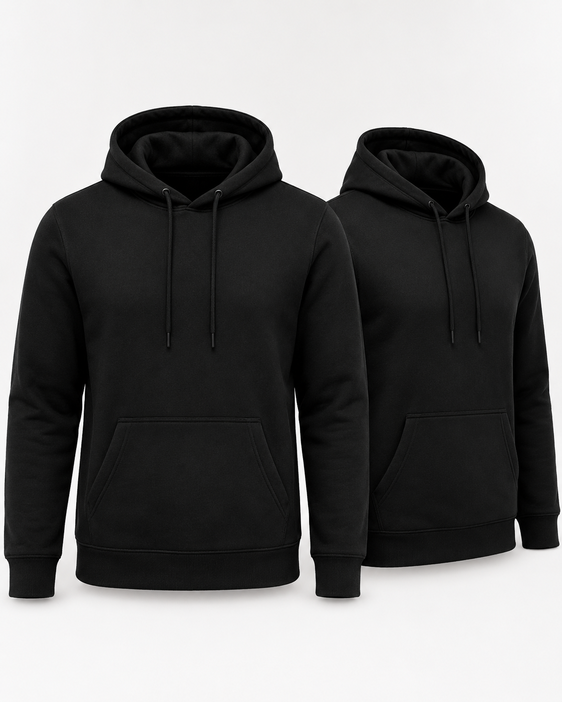 [COMPRE 1 LEVE 2] Kit 2 Moletom Com Capuz e Bolso Canguru Blusa Flanelado Sem Estampa Liso Unissex