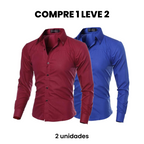 Camisa Social Masculina Merlani (Compre 1 Leve 2) Use Cavalieri