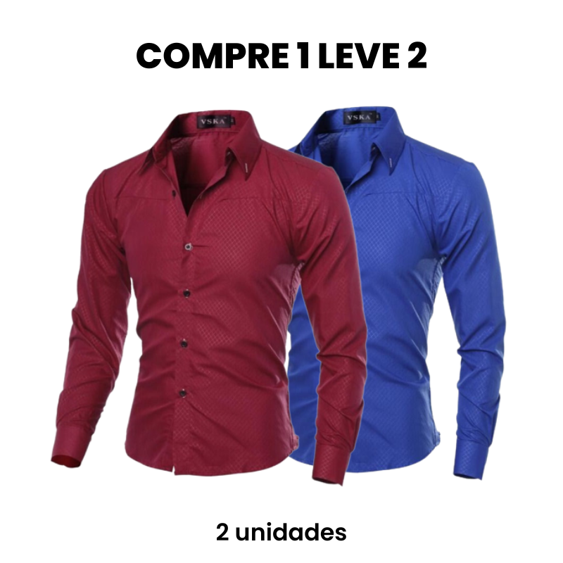 Camisa Social Masculina Merlani (Compre 1 Leve 2) Use Cavalieri