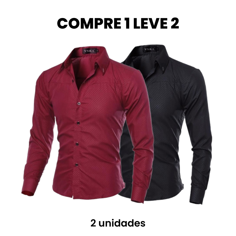 Camisa Social Masculina Merlani (Compre 1 Leve 2) Use Cavalieri