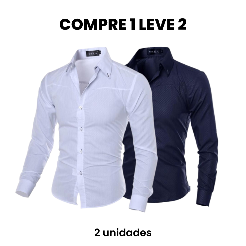 Camisa Social Masculina Merlani (Compre 1 Leve 2) Use Cavalieri
