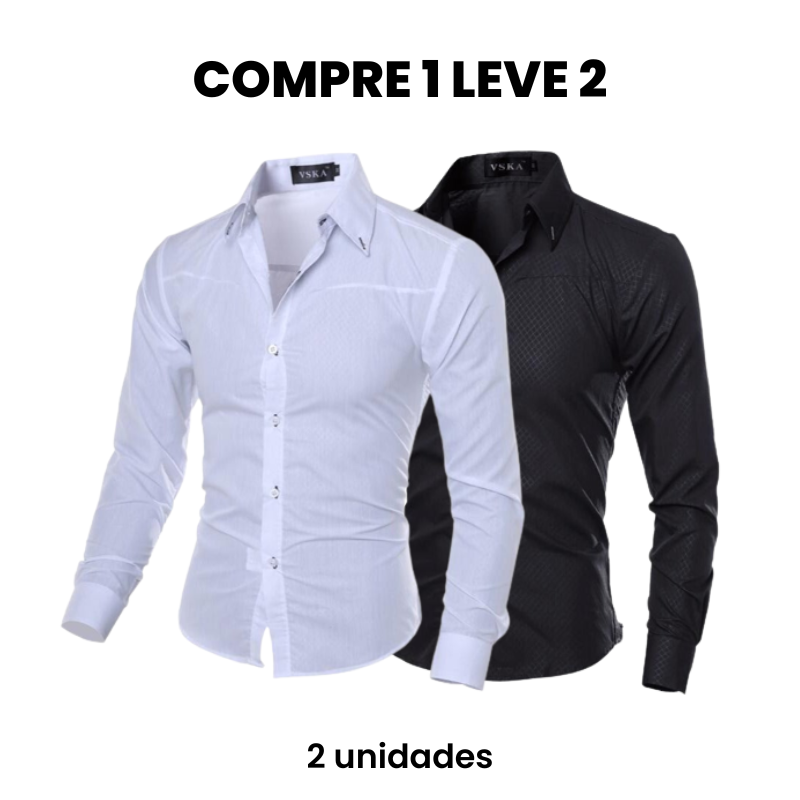 Camisa Social Masculina Merlani (Compre 1 Leve 2) Use Cavalieri
