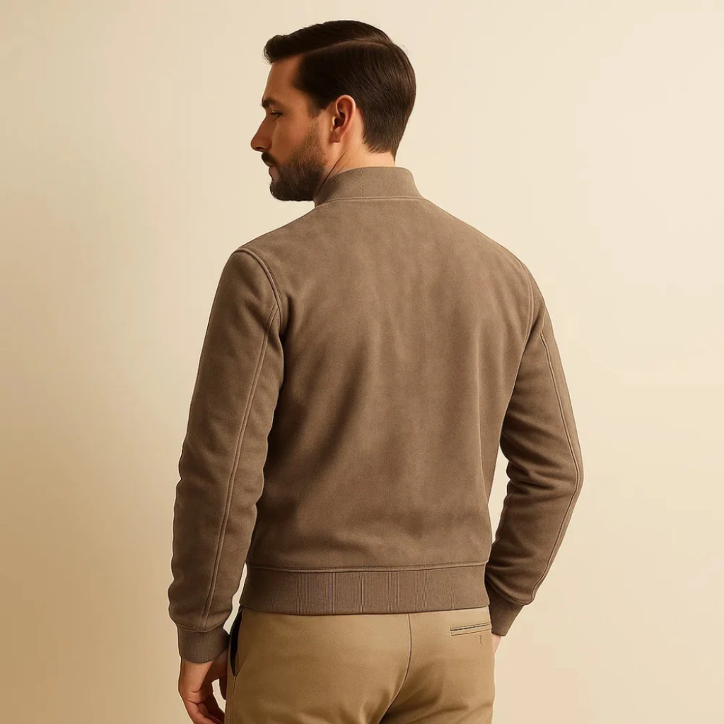 Jaqueta Masculina de Suede Old Money Use Cavalieri