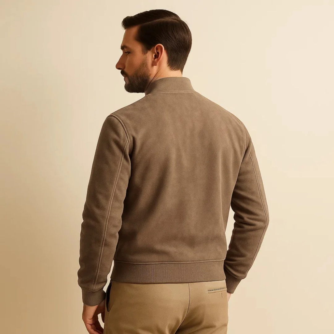 Jaqueta Masculina de Suede Old Money Use Cavalieri