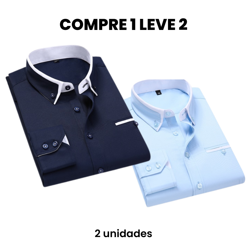 Camisa Social Masculina Carino (Compre 1 Leve 2) Use Cavalieri