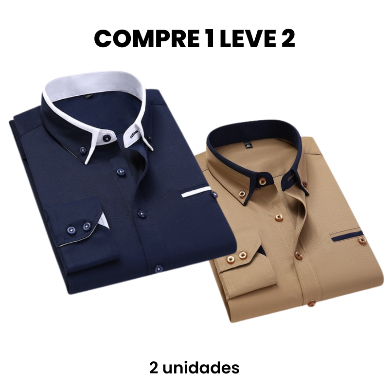 Camisa Social Masculina Carino (Compre 1 Leve 2) Use Cavalieri