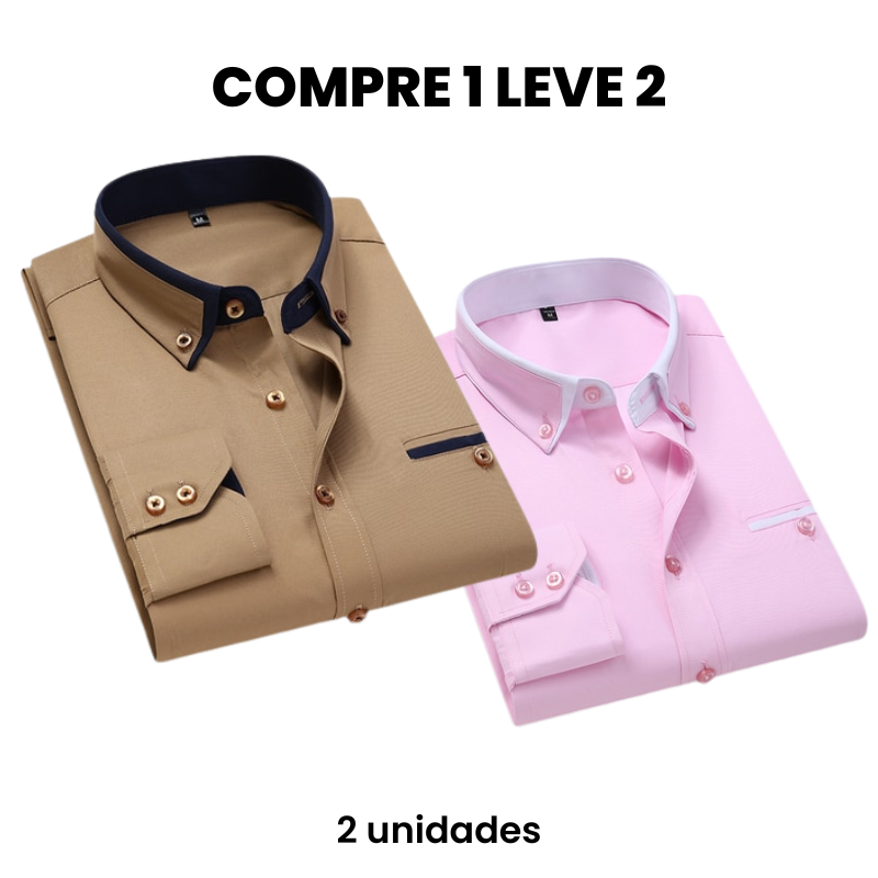 Camisa Social Masculina Carino (Compre 1 Leve 2) Use Cavalieri