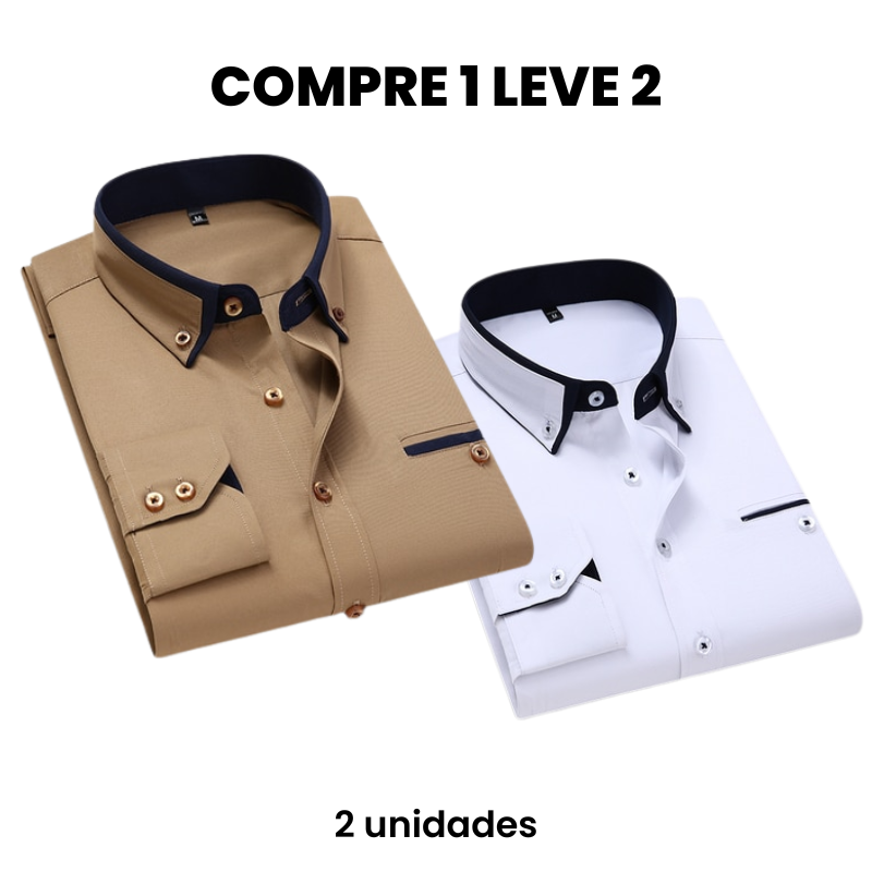 Camisa Social Masculina Carino (Compre 1 Leve 2) Use Cavalieri