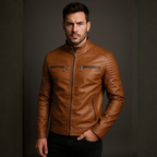 Jaqueta Masculina de Couro Italiano Use Cavalieri