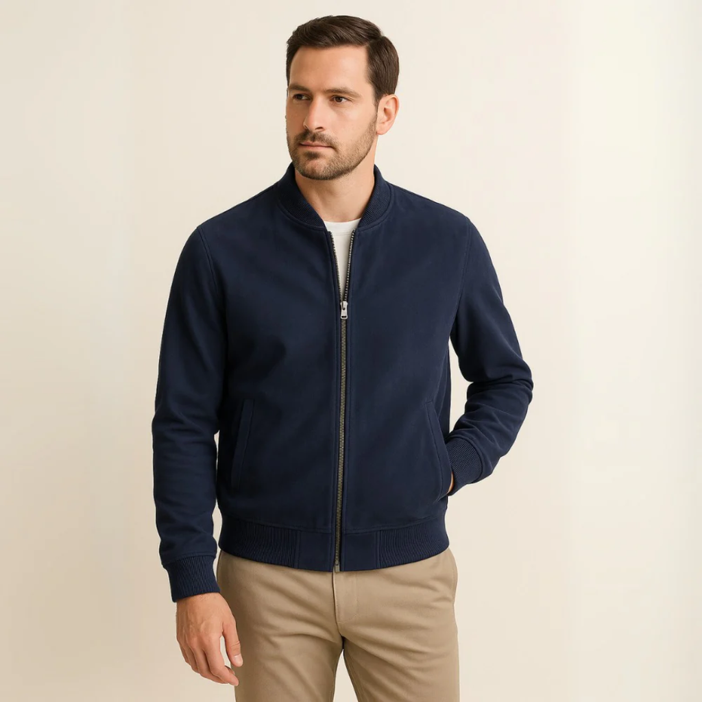 Jaqueta Masculina de Suede Old Money Use Cavalieri