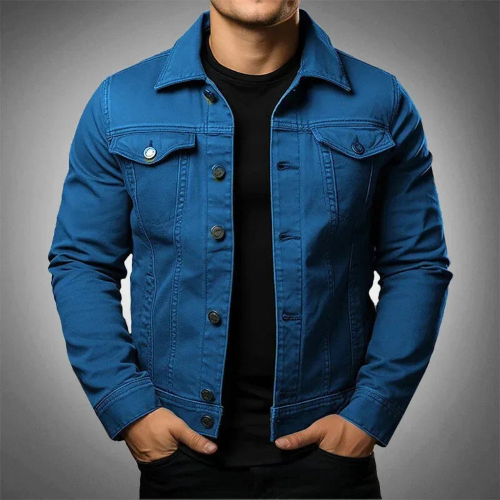 Jaqueta Jeans Masculina Slim Use Cavalieri
