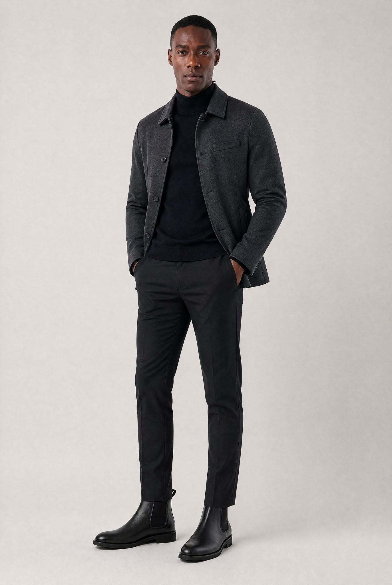 Bota Chelsea Masculina em Couro com Design Clássico Britânico Use Cavalieri