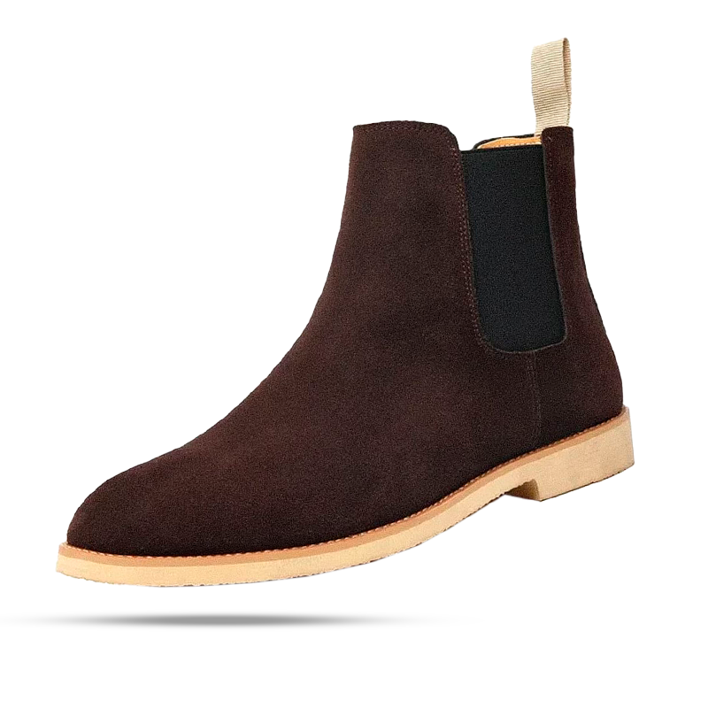 Bota Chelsea Masculina em Couro e Camurça Camden Use Cavalieri