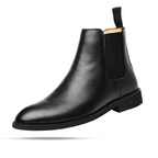 Bota Chelsea Masculina em Couro com Design Clássico Britânico Use Cavalieri