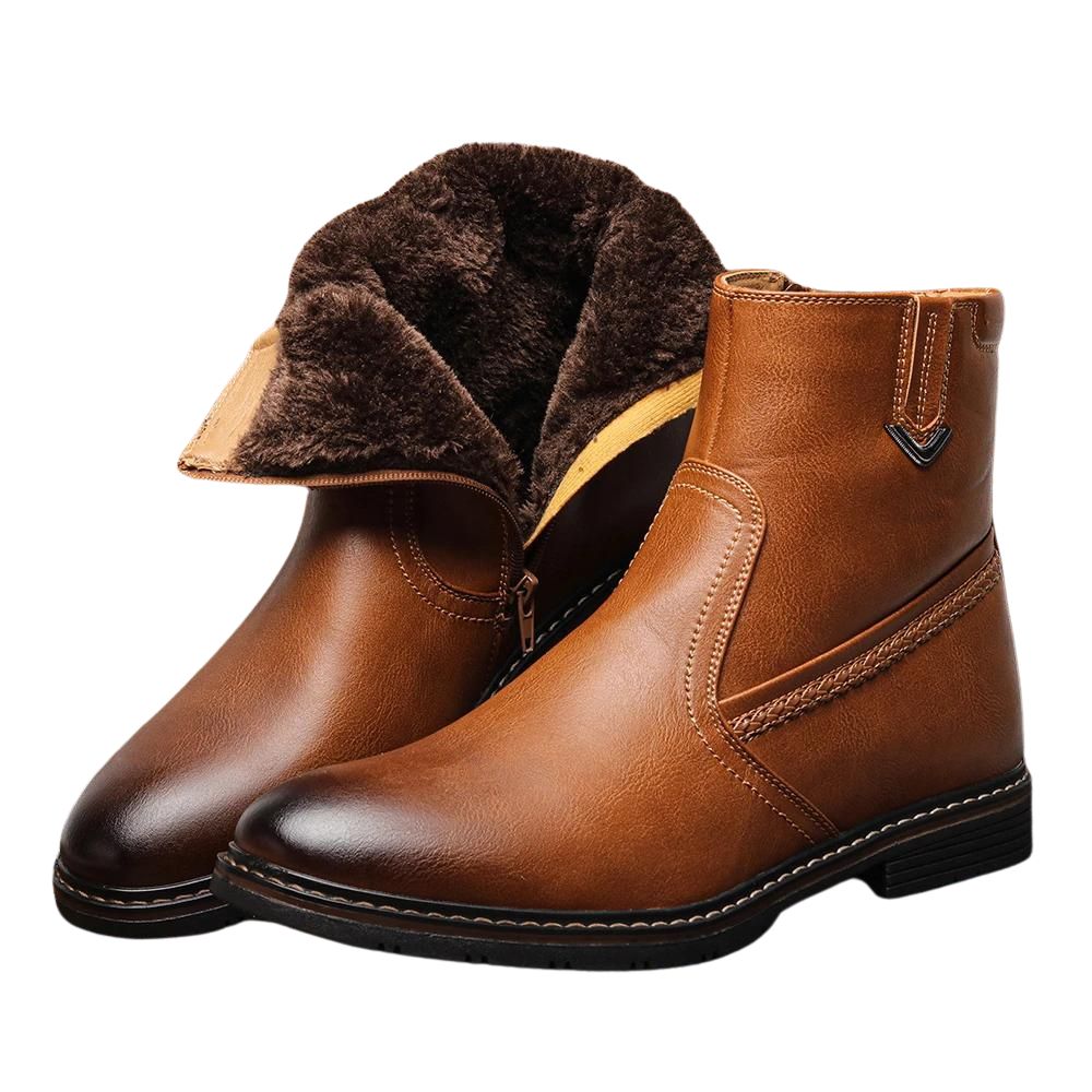 Bota Masculina em Couro com Interior Forrado Use Cavalieri