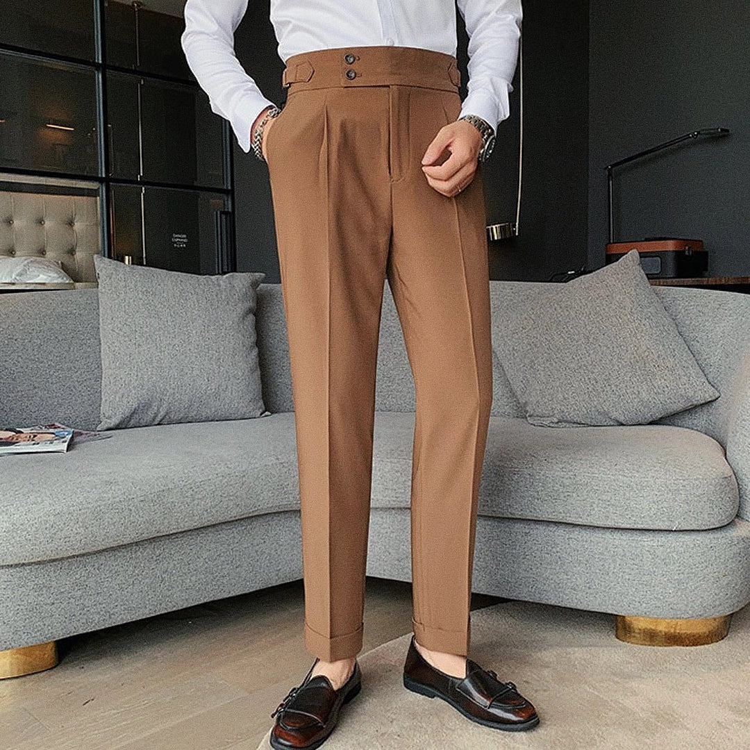 Calça Alfaiataria Masculina com Strap Lateral Use Cavalieri