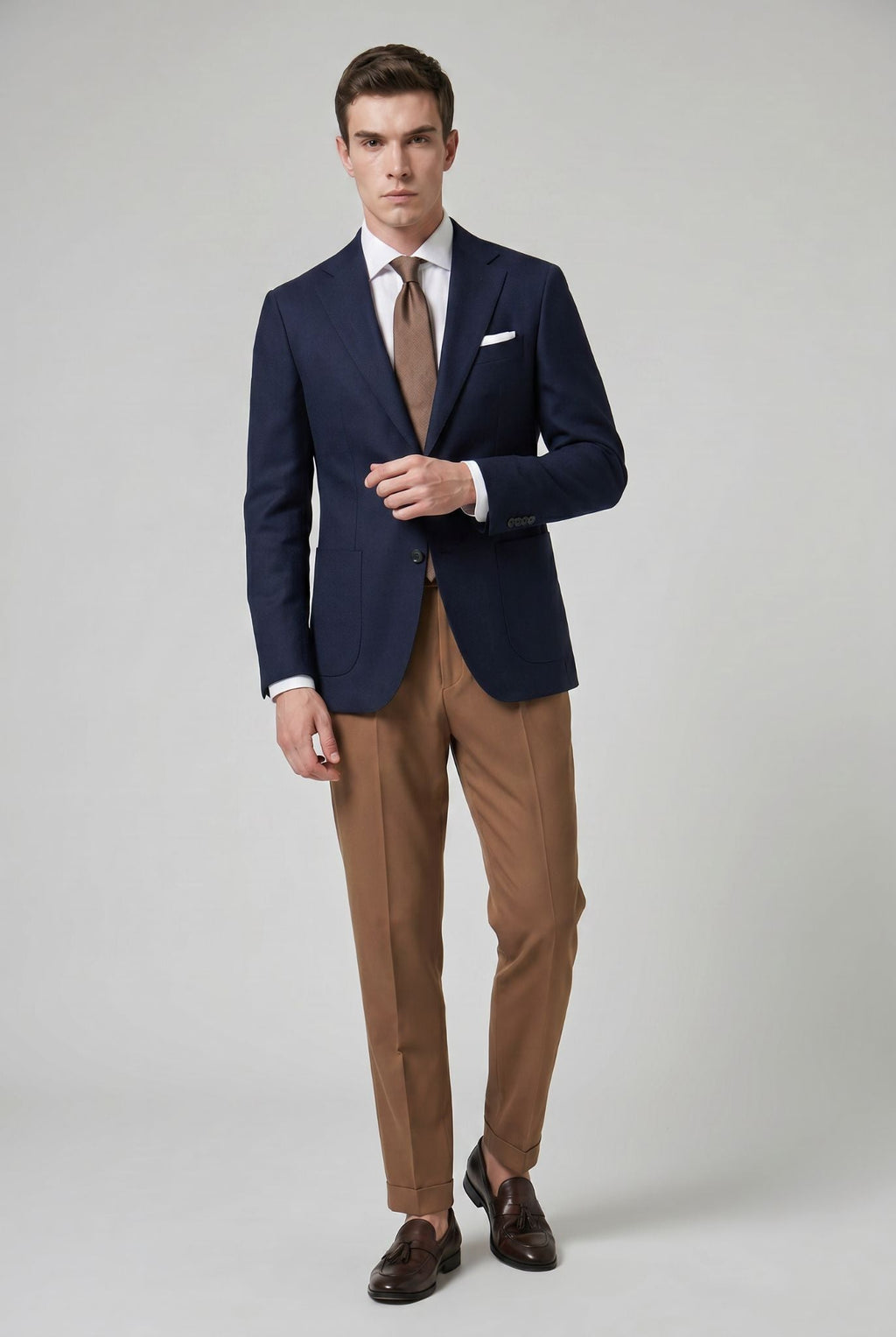 Calça Alfaiataria Masculina com Strap Lateral Use Cavalieri