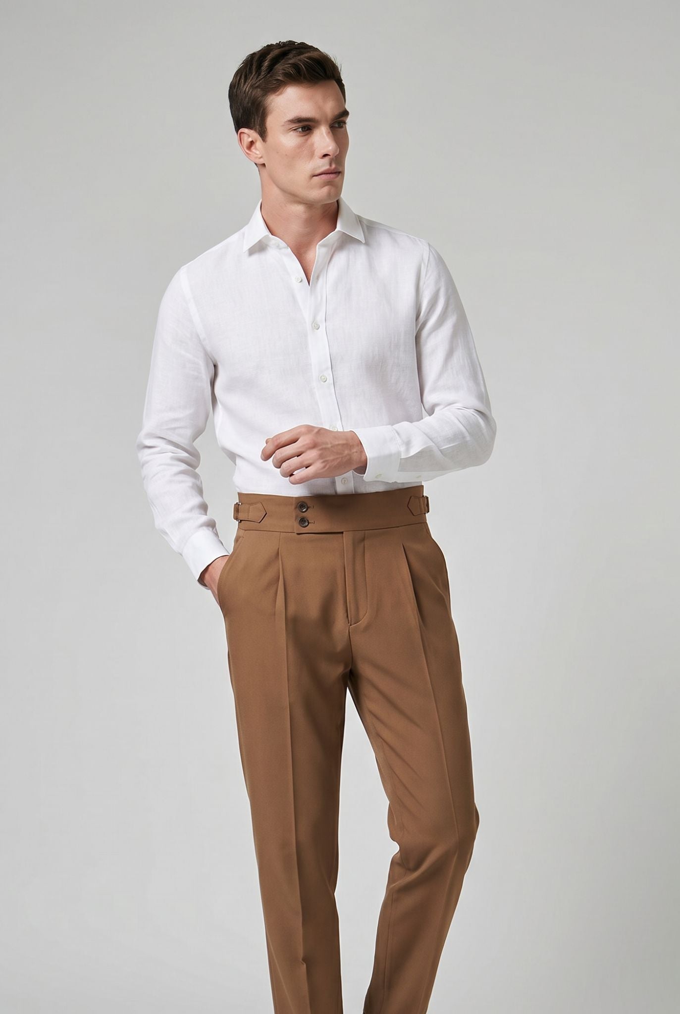 Calça Alfaiataria Masculina com Strap Lateral Use Cavalieri