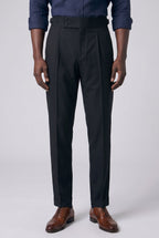 Calça Alfaiataria Masculina em Poliviscose Acetinada Preta Use Cavalieri