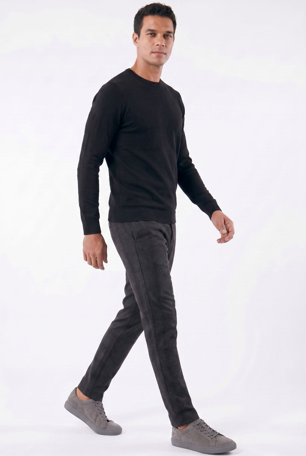 Calça de Alfaiataria Xadrez Masculina Use Cavalieri