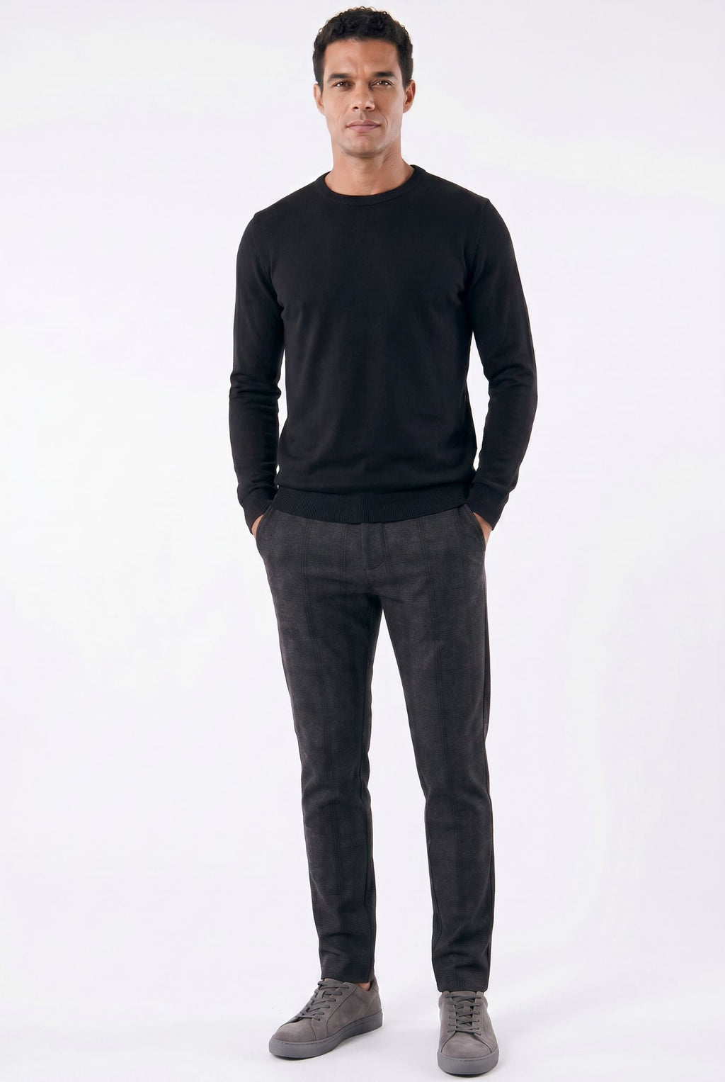 Calça de Alfaiataria Xadrez Masculina Use Cavalieri