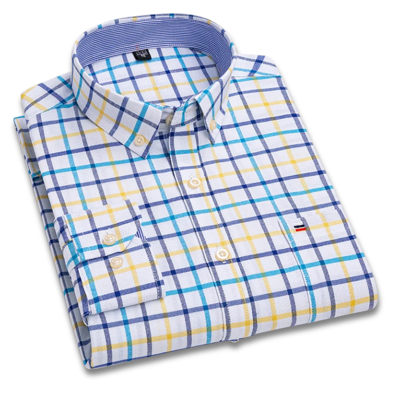 Camisa Masculina Xadrez Color Manga Longa Use Cavalieri
