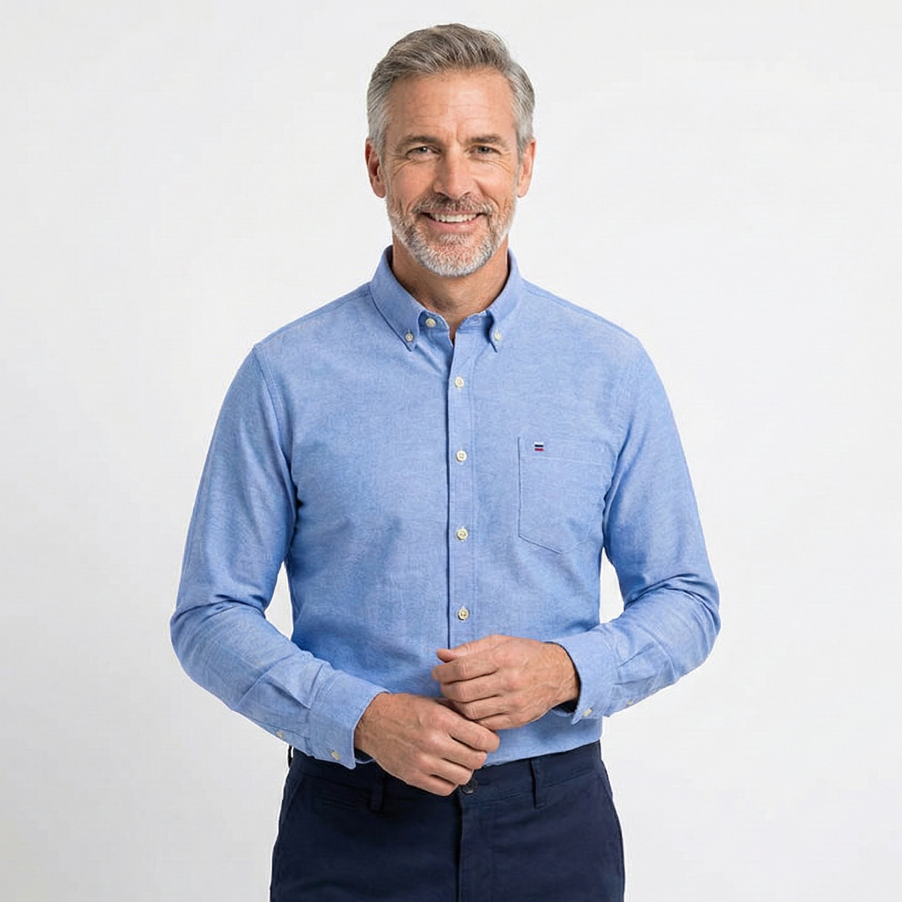 Camisa Masculina Oxford Manga Longa Use Cavalieri