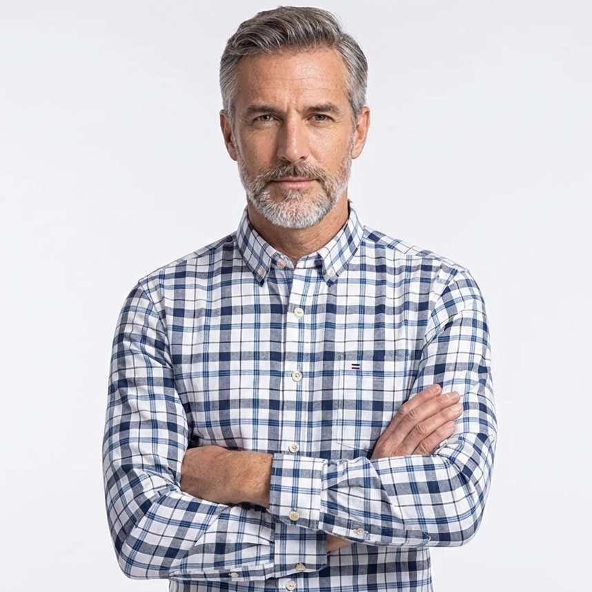 Camisa Masculina Xadrez Color Manga Longa Use Cavalieri