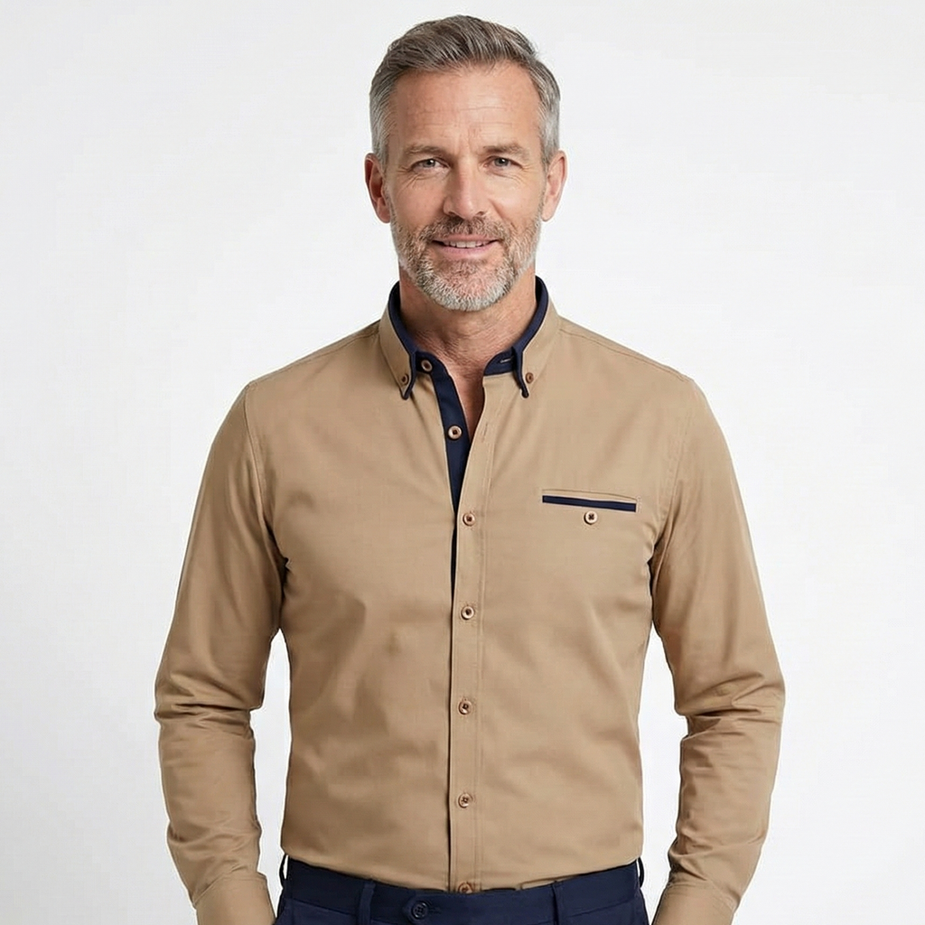 Camisa Social Plus Size Masculina Carino Use Cavalieri
