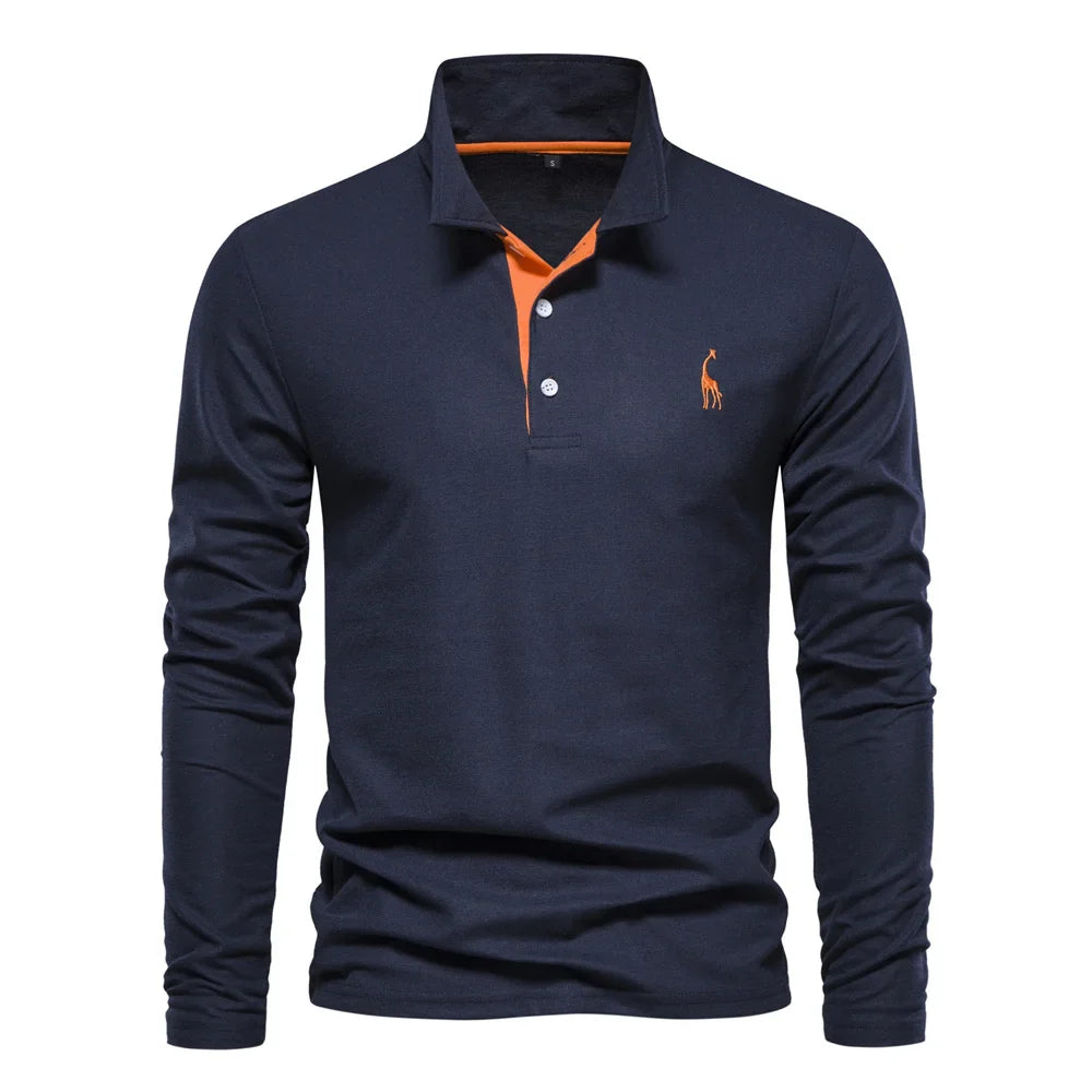 Camisa Masculina Polo Manga Longa