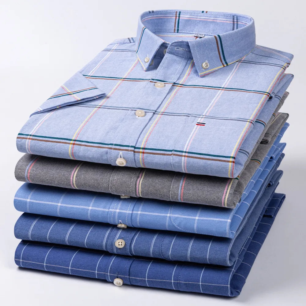 Camisa Masculina Xadrez Manga Curta Use Cavalieri