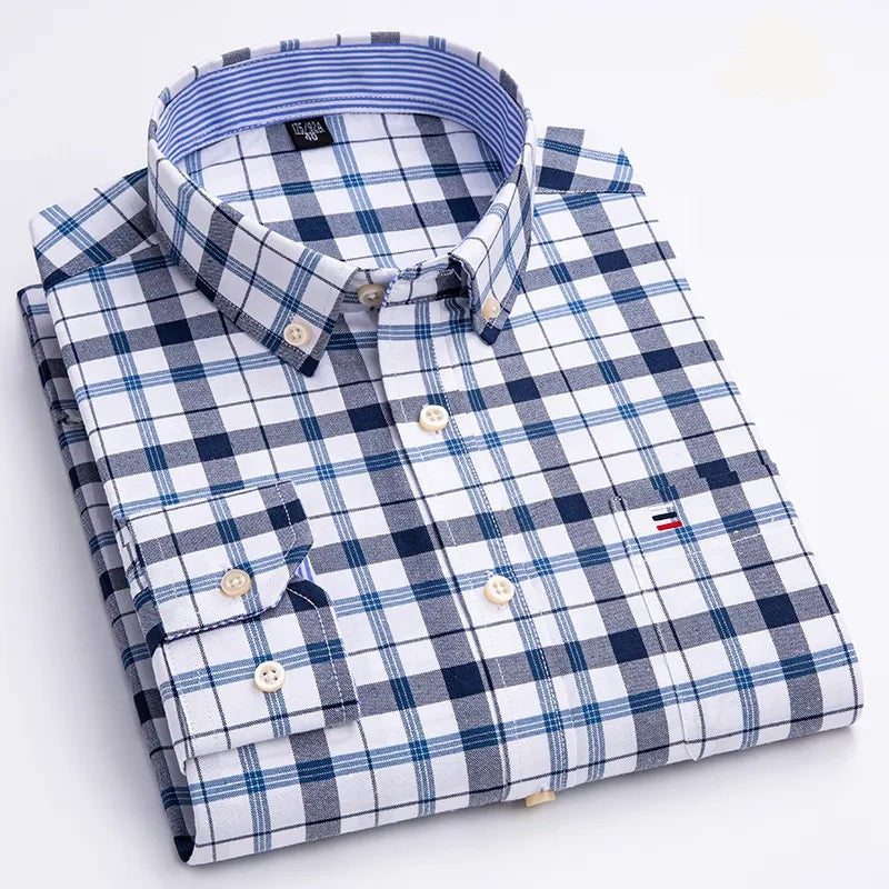 Camisa Masculina Xadrez Color Manga Longa Use Cavalieri