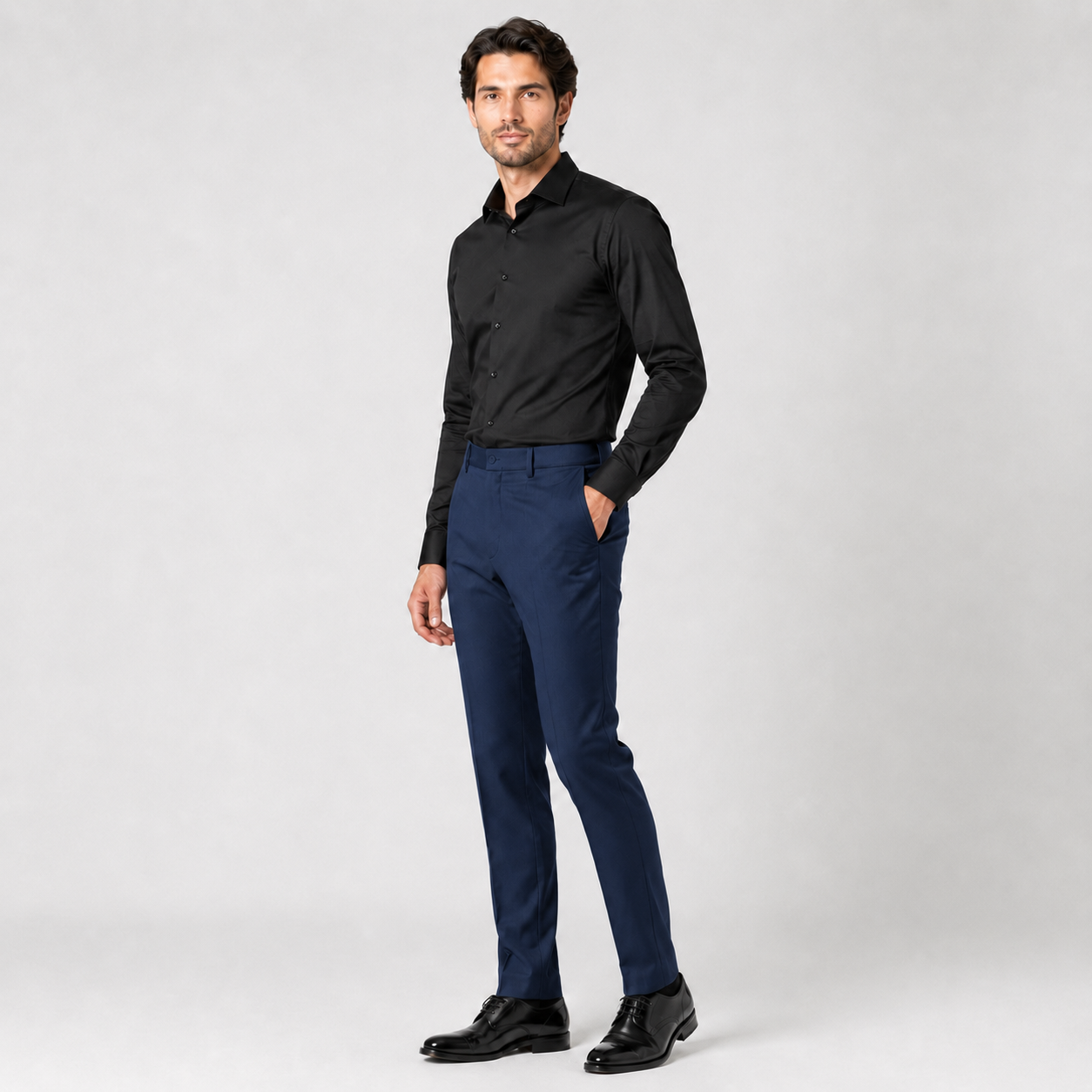 Calça Social Masculina Azul