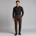 Calça Social Slim Marrom