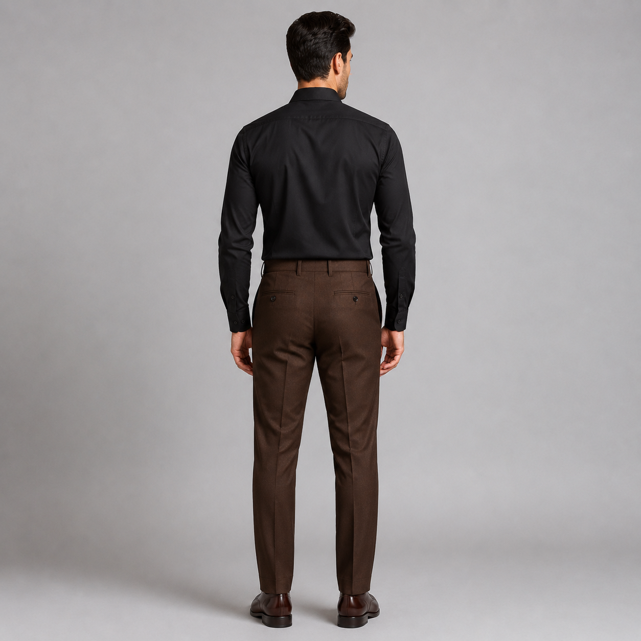 Calça Social Slim Marrom