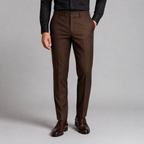 Calça Social Slim Marrom