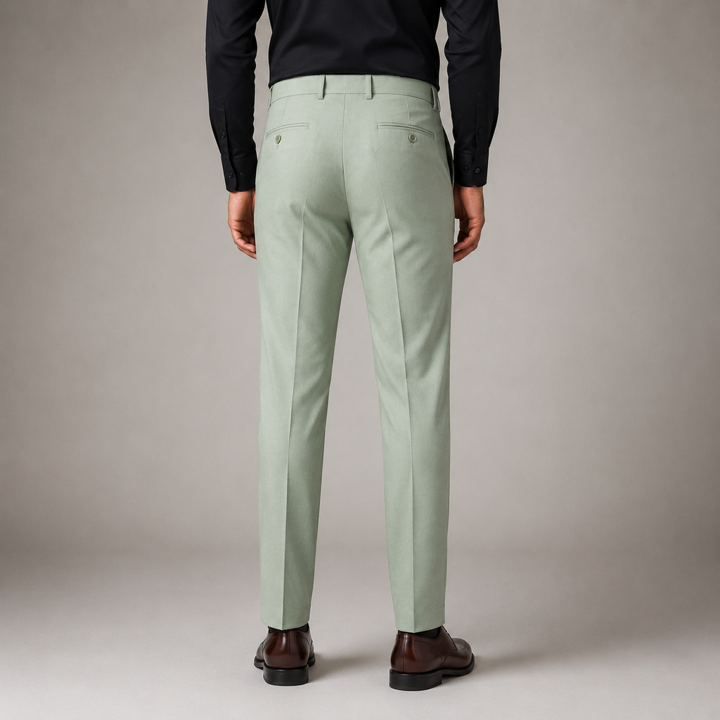 Calça Alfaiataria Social Masculina Verde