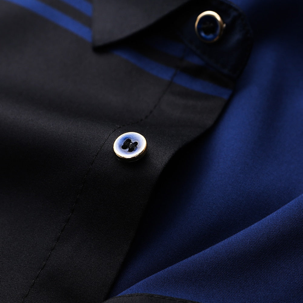 Camisa Masculina de Seda Casual Xadrez Use Cavalieri