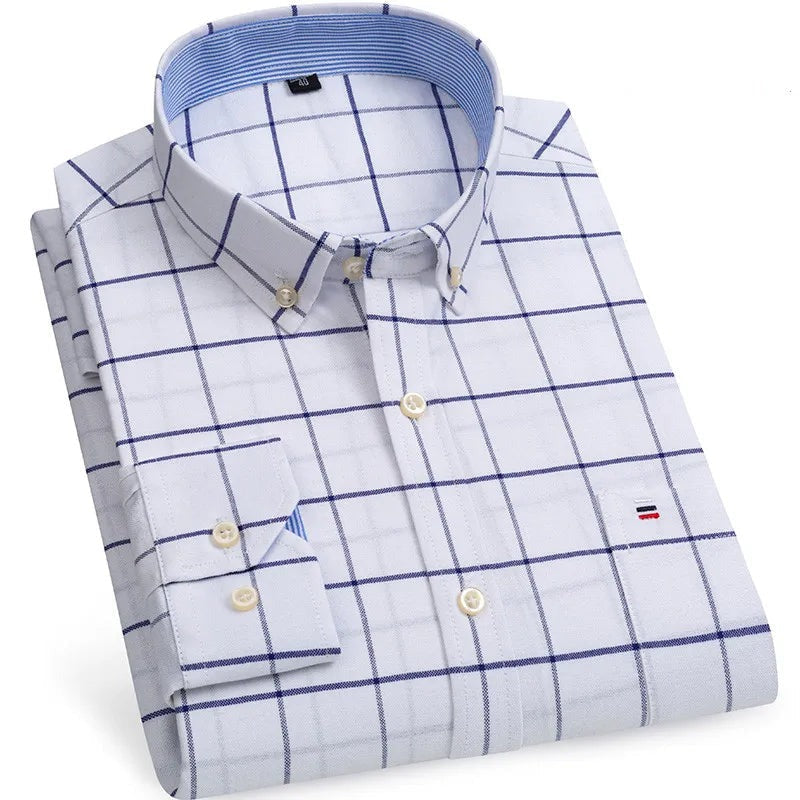 Camisa Masculina Xadrez Manga Longa Use Cavalieri