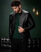 [LEVE 2 PAGUE 1] Jaqueta Masculina Cavalieri em Couro Legítimo Premium +BRINDES: Relógio, Cinto e Carteira