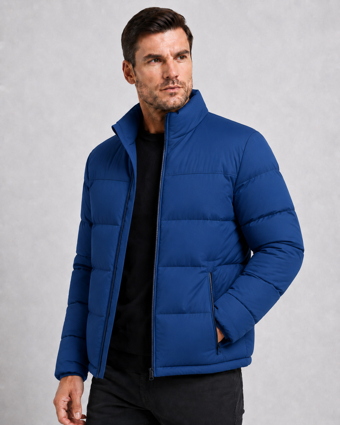 Jaqueta Bomber Impermeavel Azul