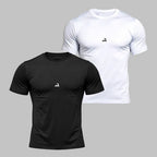 Kit 2 Camisetas Dry Fit Masculinas Anti Suor para Academia, Corrida e Treino