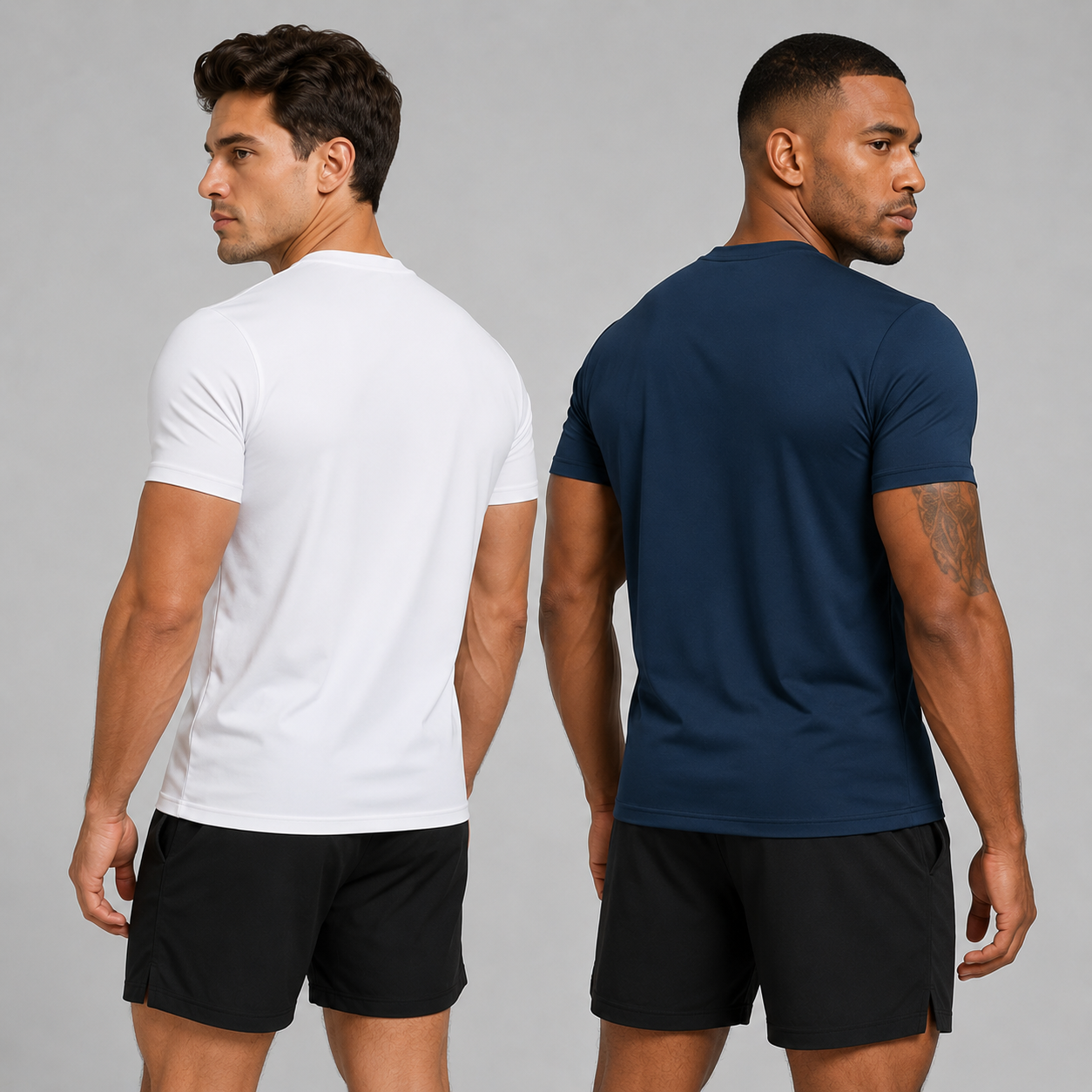 Kit 2 Camisetas Dry Fit Masculinas Anti Suor para Academia, Corrida e Treino