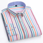 Camisa Masculina Listrada Color Manga Longa Use Cavalieri
